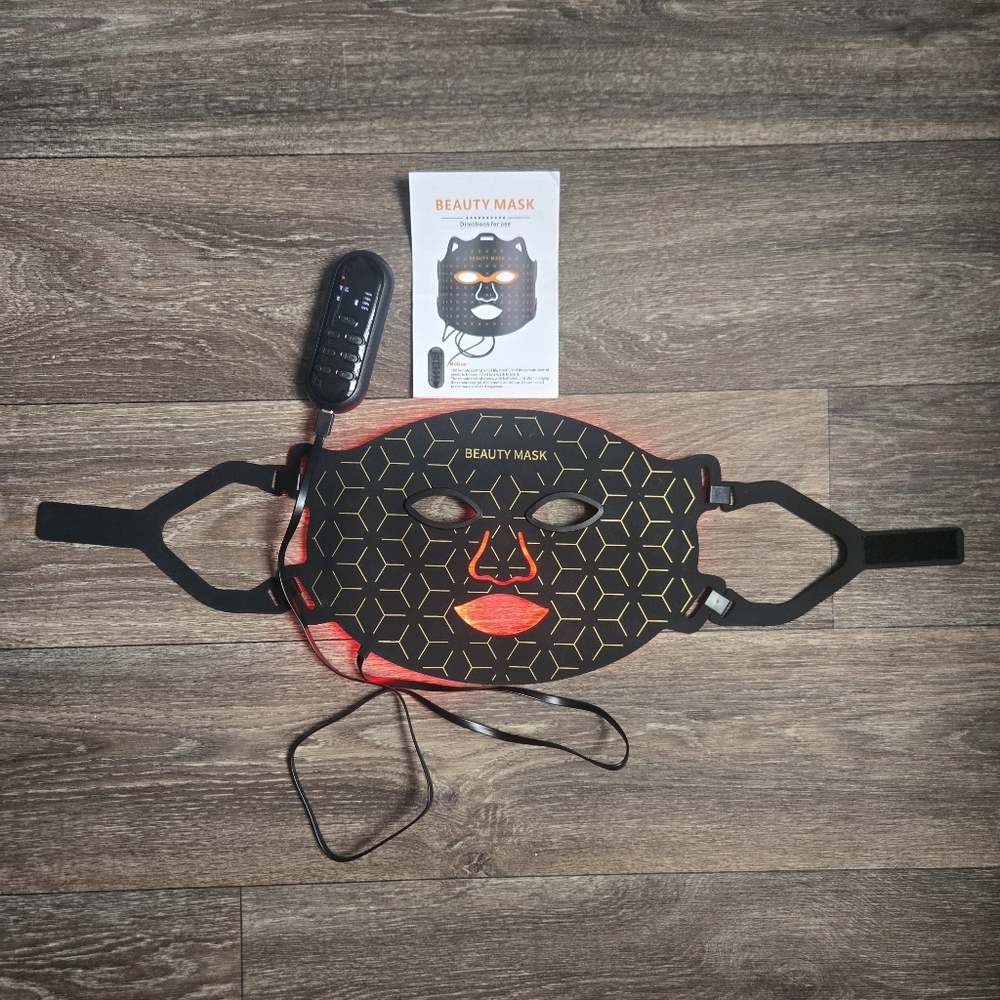Beauty LED Red Light Face Mask 7 Colors Silicone Rechargable